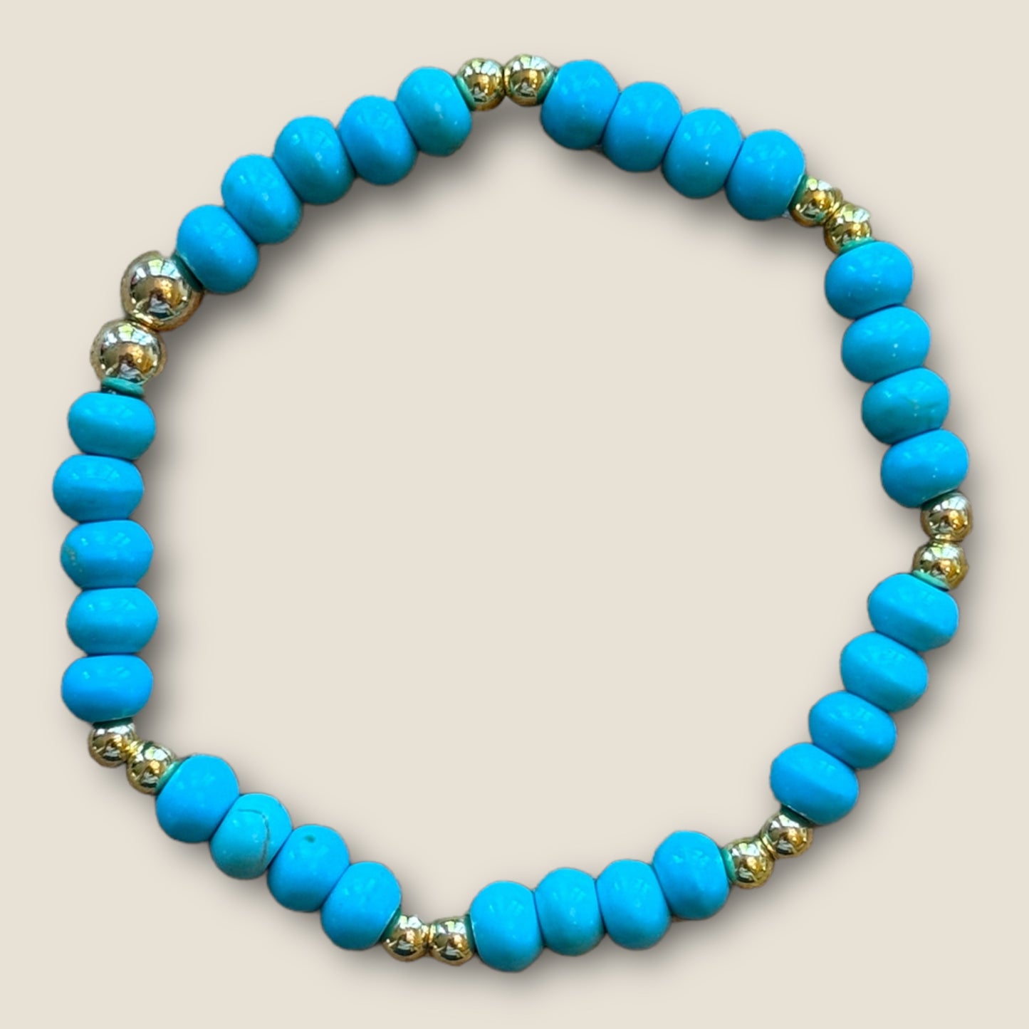 Turquoise Tide Beaded Bracelet