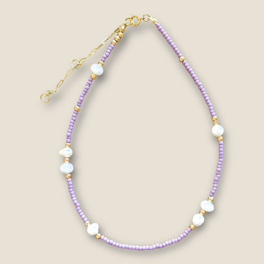 Lavender Dream Beaded Necklace