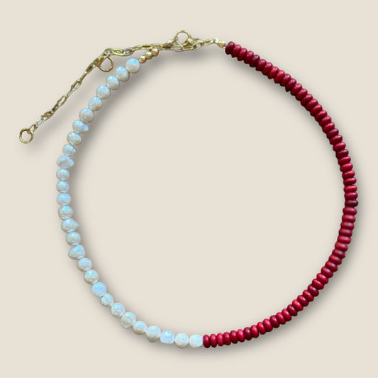 The Ruby Beaded Necklace