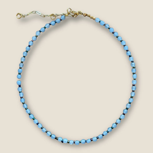 Blue Bliss Beaded Necklace