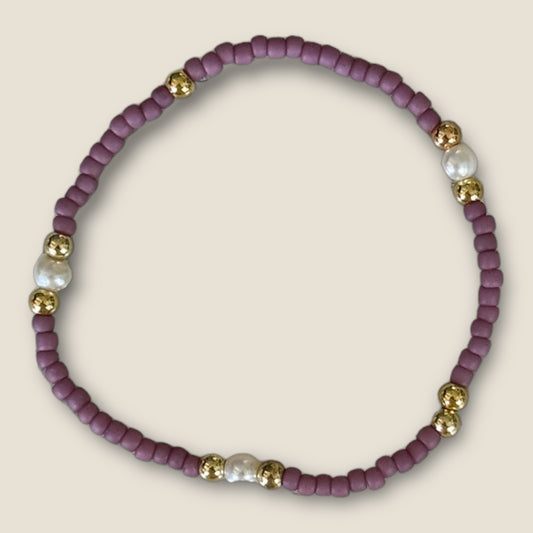Lavender Dream Beaded Bracelet