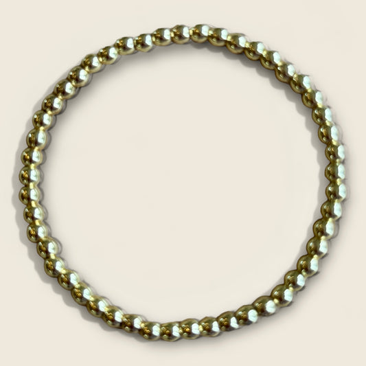 Golden Bliss Beaded Bracelet