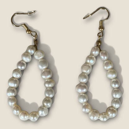 Magnolia Pearl Hoop Earrings