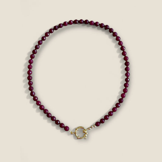 The Crimson Beaded Necklace