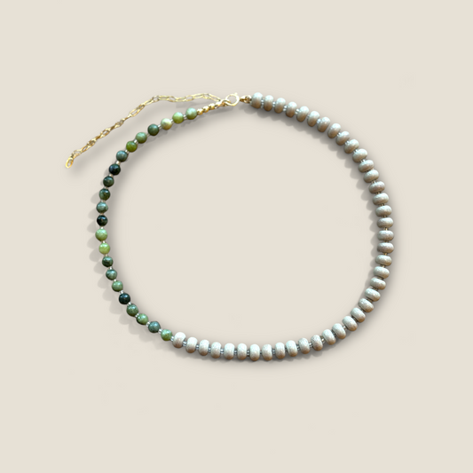 The Olive Grove Beaded Necklace