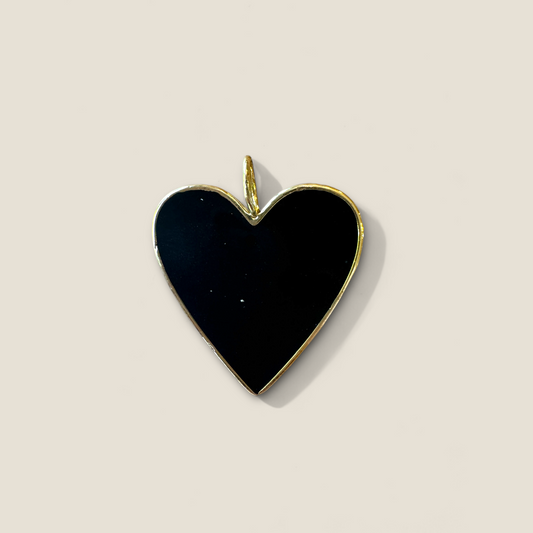 Black Heart Charm (Large)